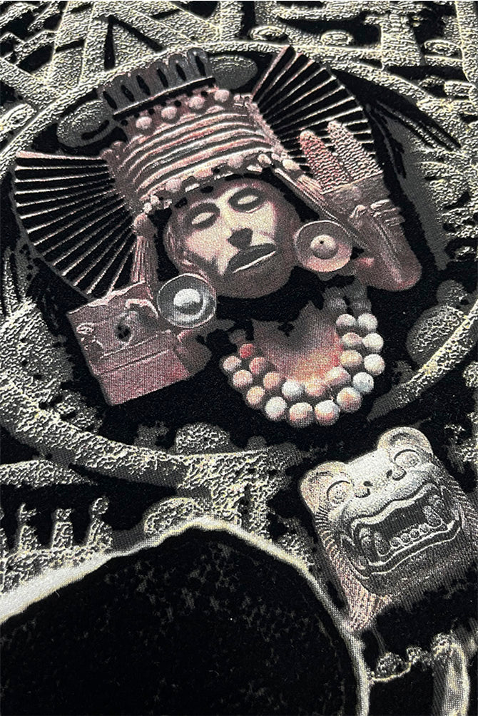 PLAYERA CABALLERO CALAVERA AZTECA