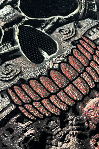 SUDADERA FRENCH TERRY ESTAMPADA DAMA CALAVERA SEASHORE