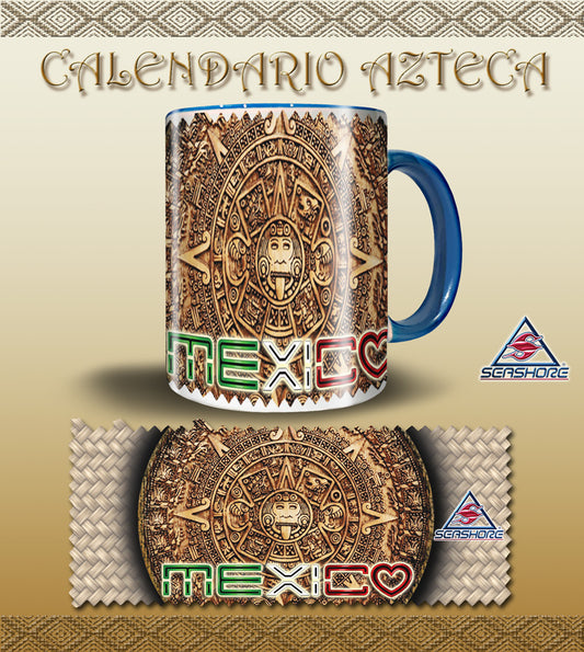 TAZA CALENDARIO MADERA