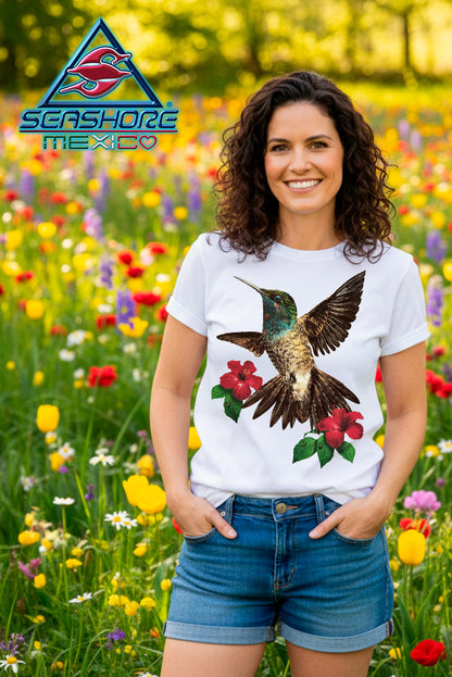 PLAYERA  DAMA COLIBRI