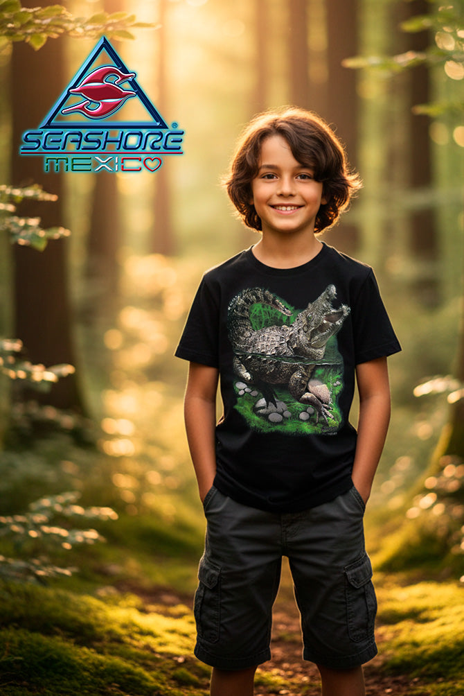 PLAYERA  NIÑO  COCODRILO