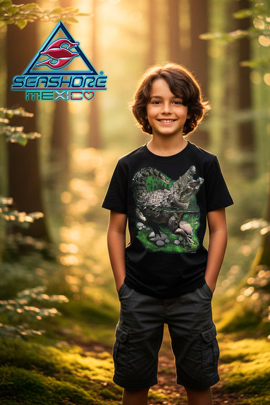 PLAYERA  NIÑO  COCODRILO