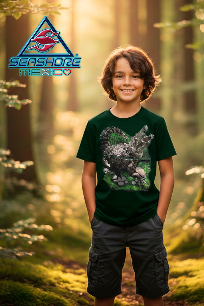 PLAYERA  NIÑO  COCODRILO