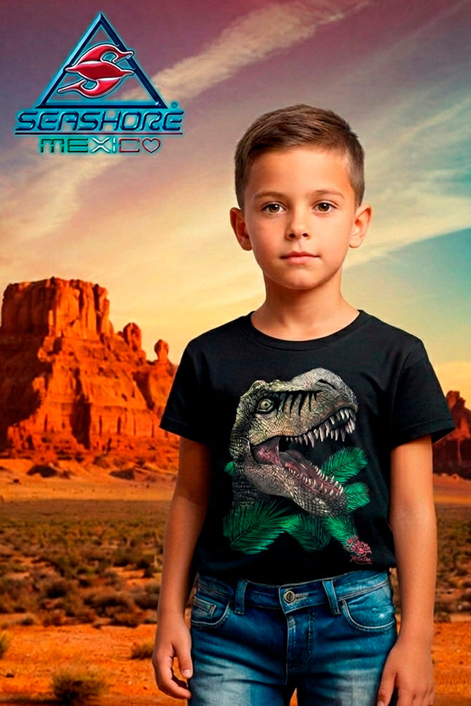 PLAYERA NIÑO DINOSAURIO