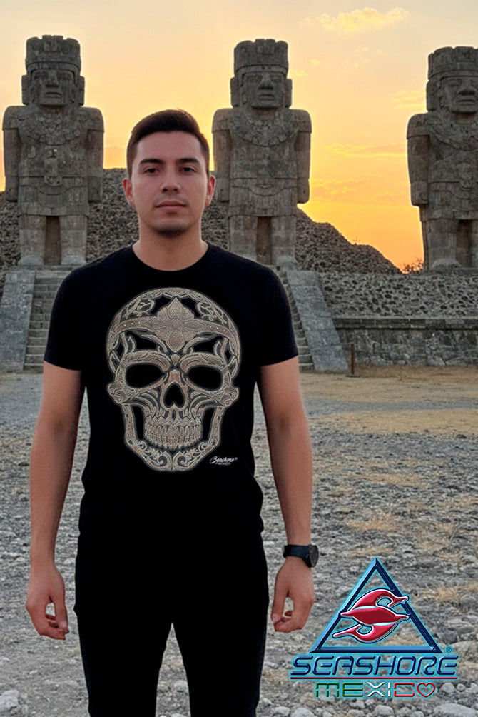 PLAYERA CABALLERO CALAVERA PIEL