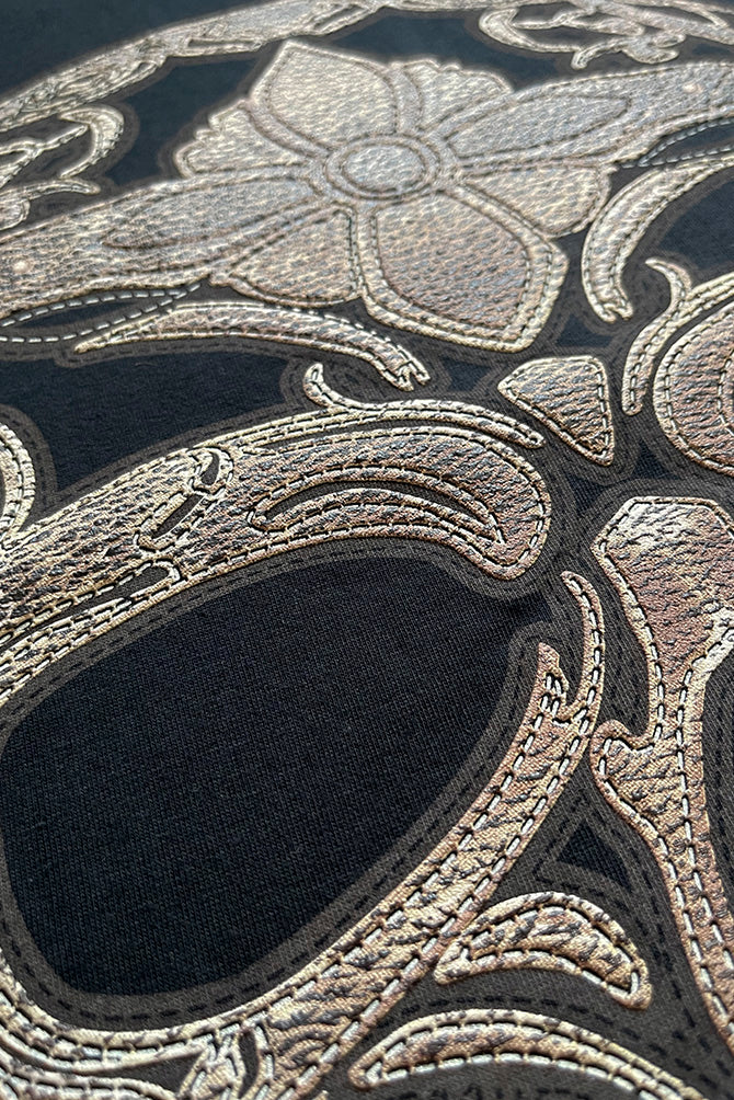 PLAYERA CABALLERO CALAVERA PIEL