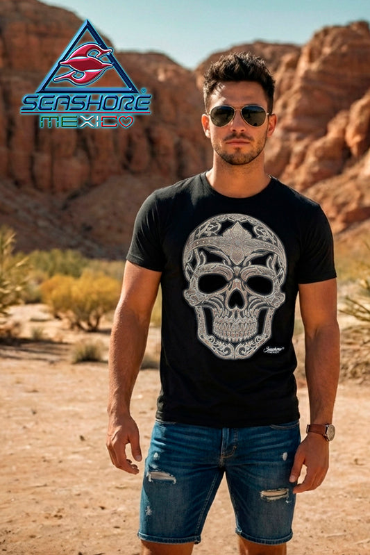 PLAYERA CABALLERO CALAVERA PIEL