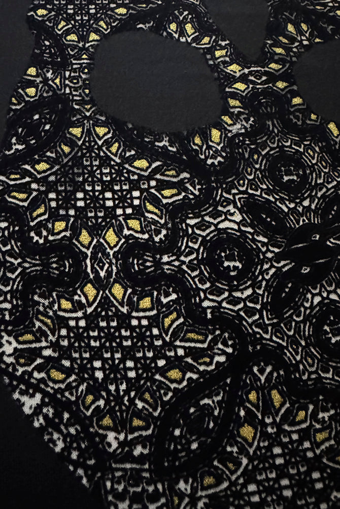 PLAYERA DAMA  CALAVERA DIAMANTE