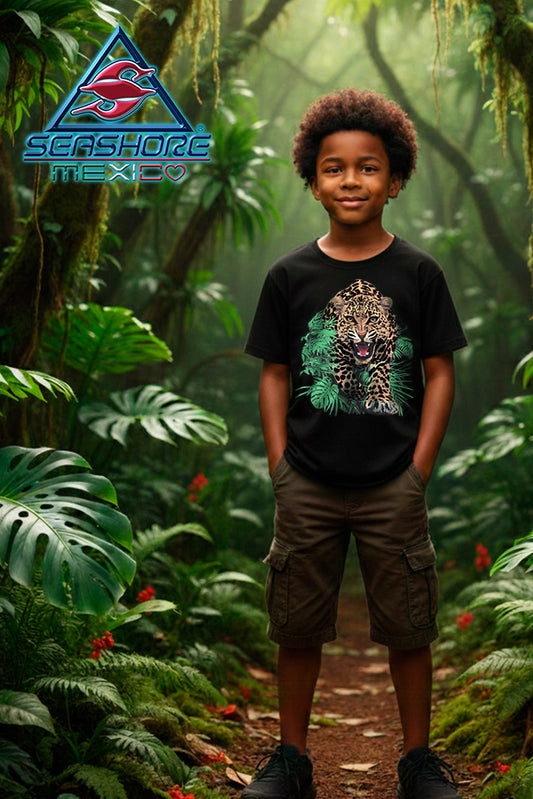 PLAYERA  NIÑO JAGUAR CAMINANDO
