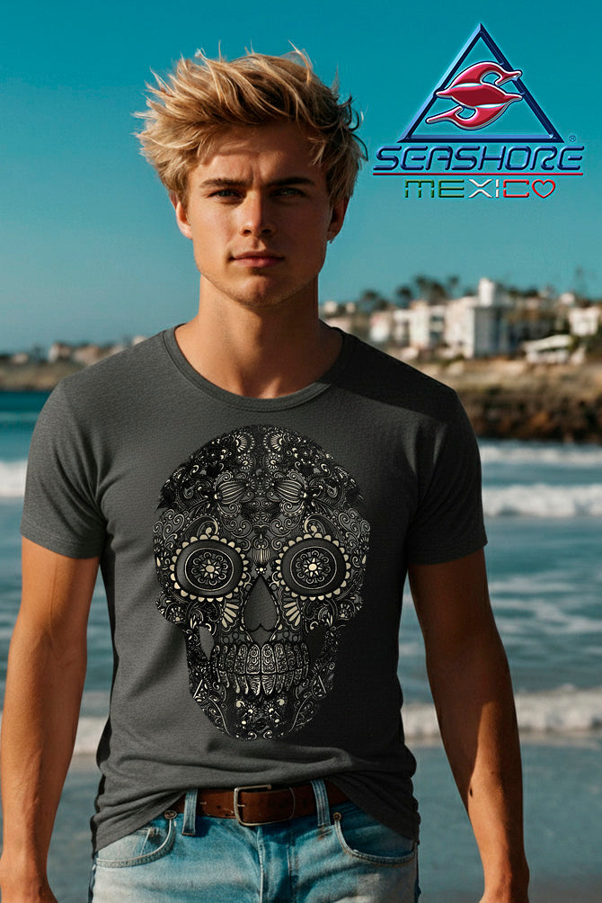 PLAYERA CABALLERO CALAVERA BRILLANTE