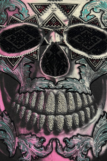PLAYERA DAMA  CALAVERA BRILLANTE