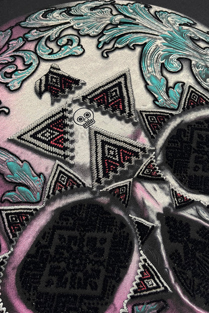 SUDADERA GRUESA CON CAPUCHA CABALLERO CALAVERA BRILLANTE