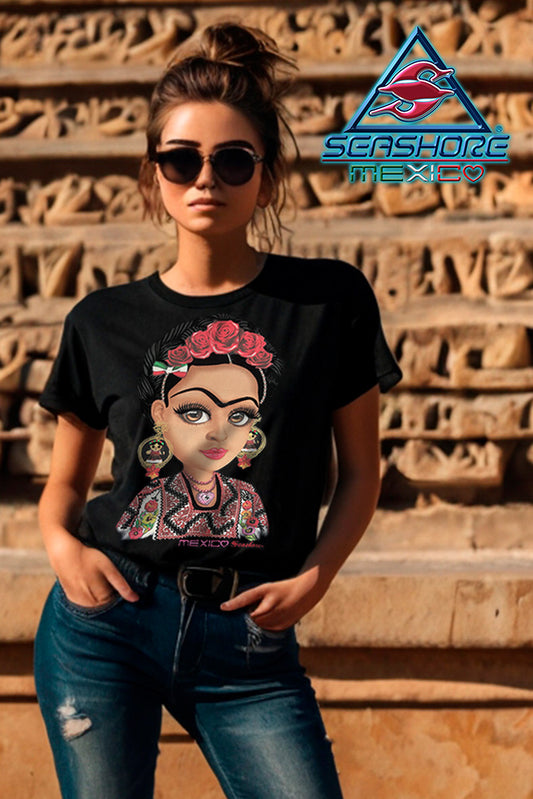 PLAYERA DAMA MUÑEQUITAS SEASHORE