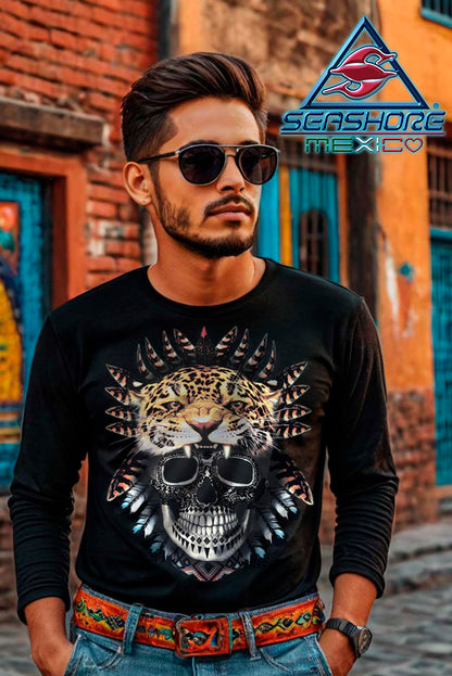 PLAYERA CABALLERO MANGA LARGA GUERRERO JAGUAR