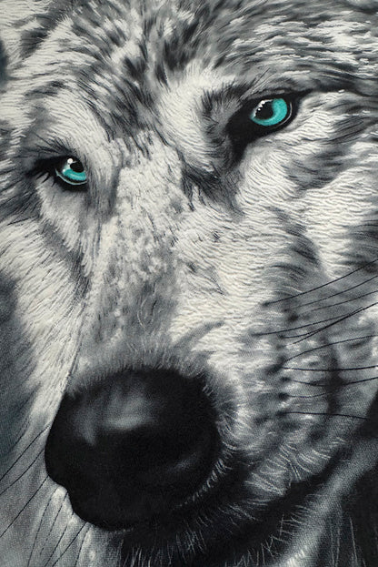 SUDADERA RANGLAN CABALLERO LOBO BLANCO