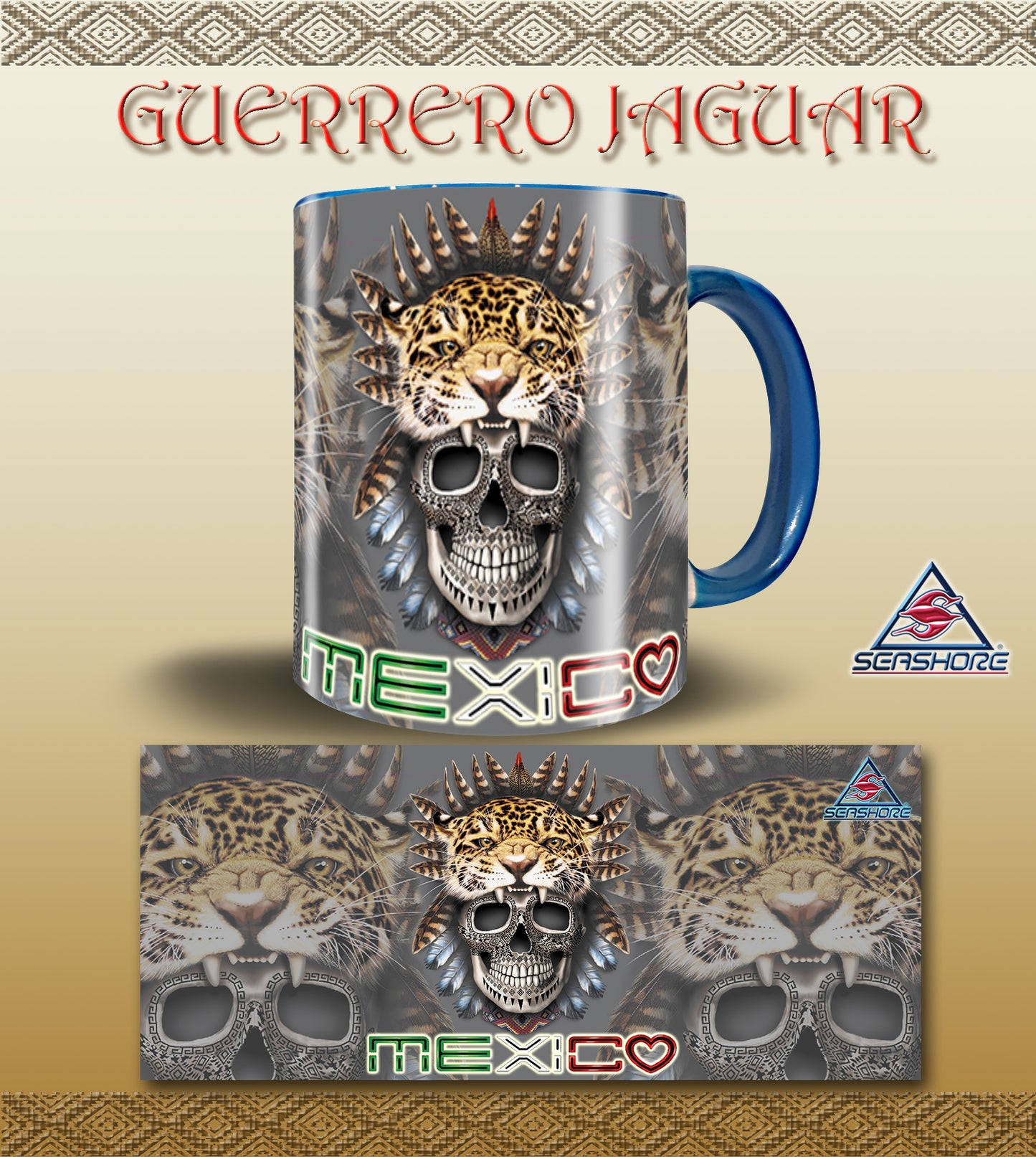 TAZA GUERRERO JAGUAR