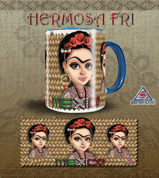 TAZA MUÑEQUITA HERMOSA