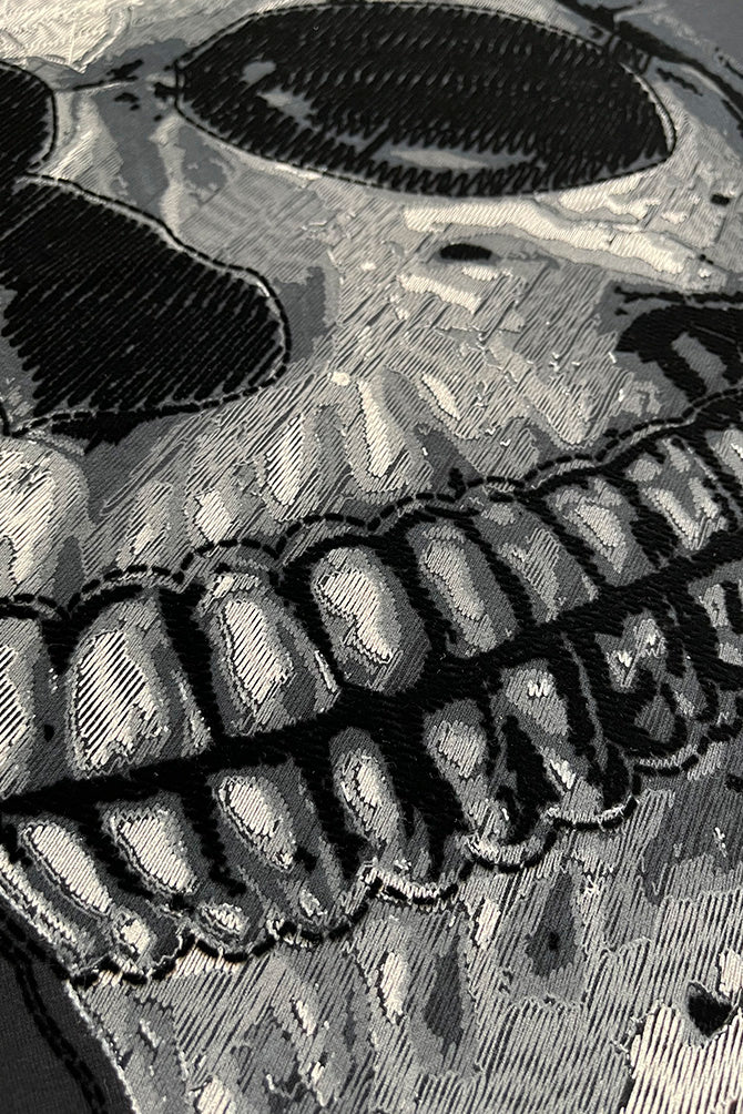 PLAYERA CABALLERO CALAVERA HILOS