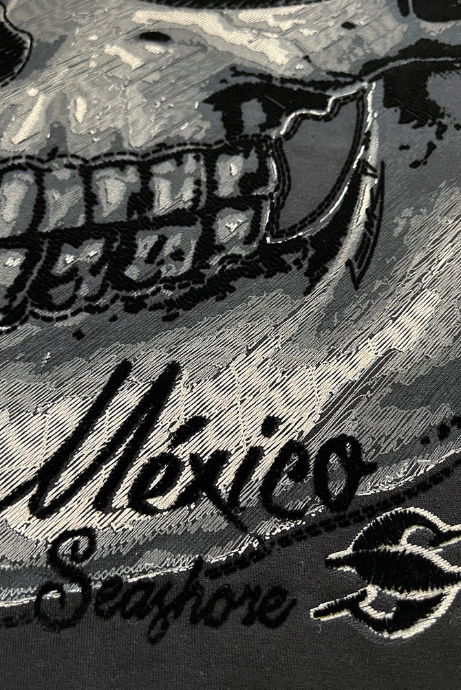 PLAYERA CABALLERO CALAVERA HILOS