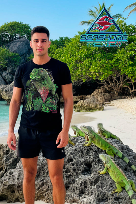 PLAYERA CABALLERO IGUANA VERDE