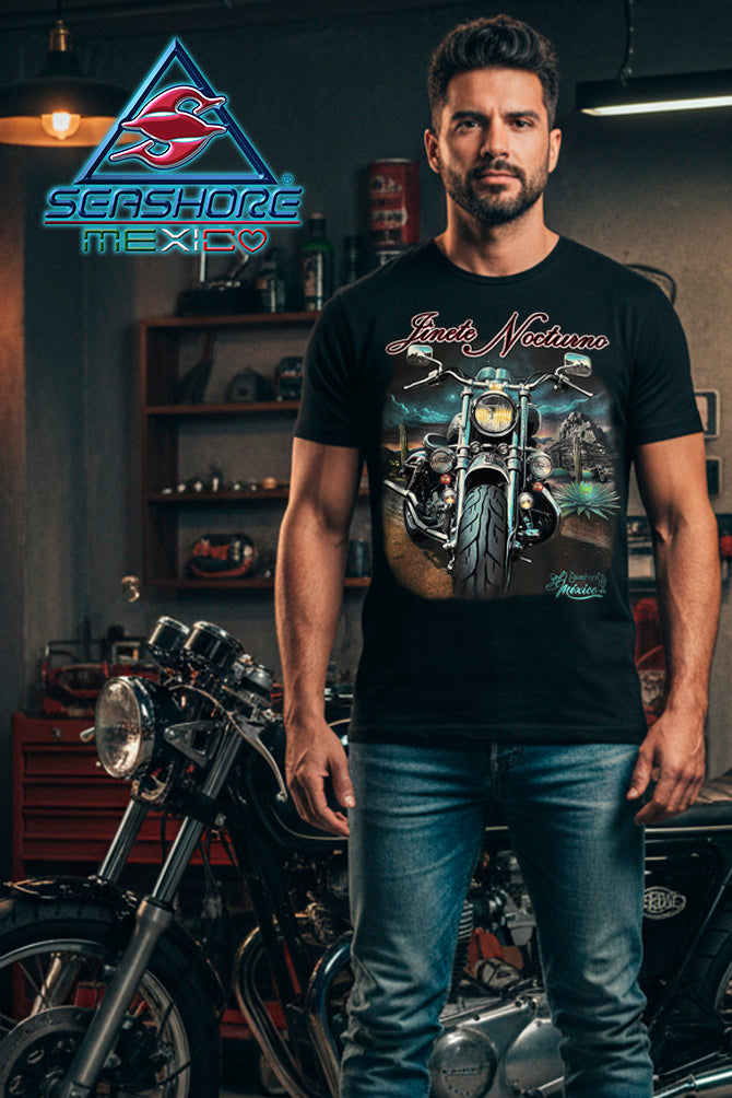 PLAYERA CABALLERO MOTOCICLETA JINETE