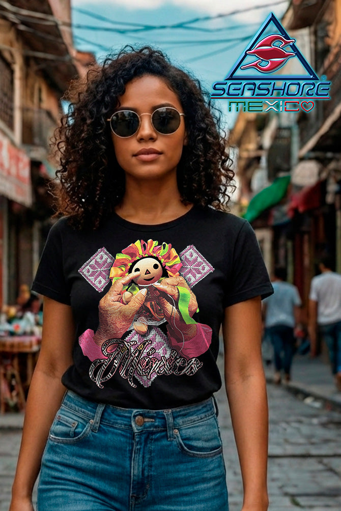 PLAYERA DAMA DISEÑO MEXICANO