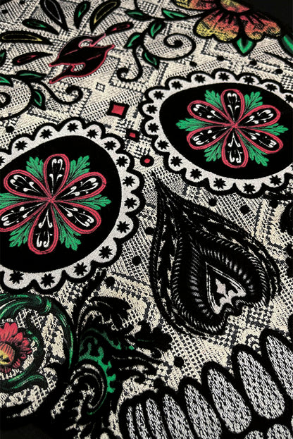 SUDADERA CON CAPUCHA CABALLERO CALAVERA MEXICANA