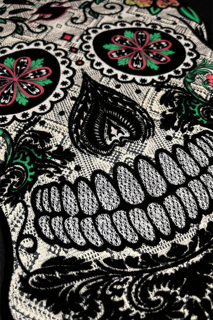 SUDADERA CON CAPUCHA CABALLERO CALAVERA MEXICANA