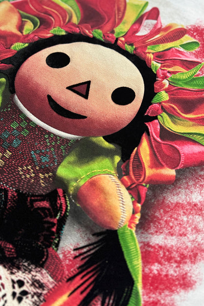 PLAYERA DAMA MUÑEQUITA LISTONES