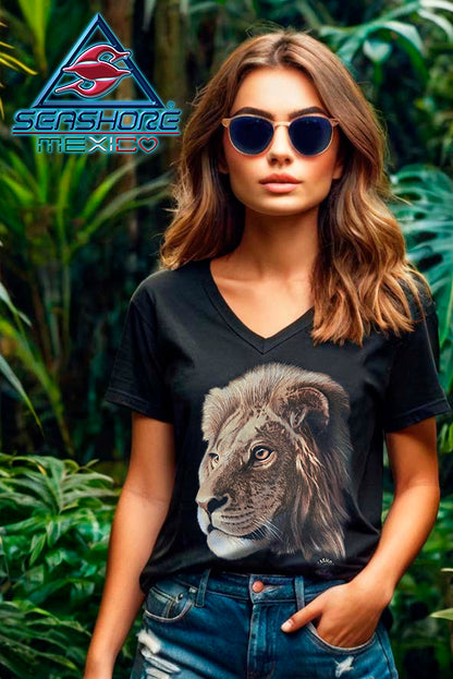 PLAYERA DAMA LEON SEASHORE