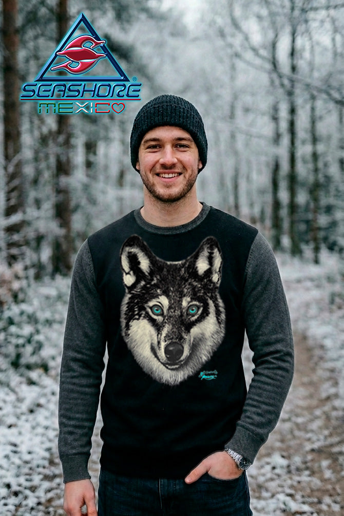 SUDADERA RANGLAN CABALLERO LOBO