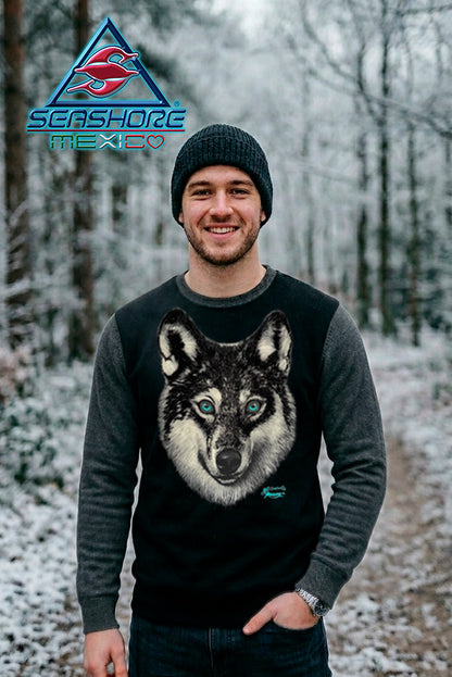 SUDADERA RANGLAN CABALLERO LOBO