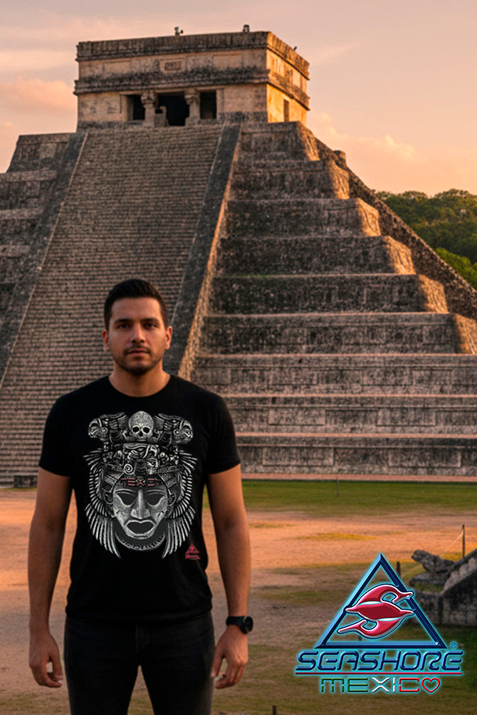 PLAYERA CABALLERO CALAVERA MASCARA CULTURAS