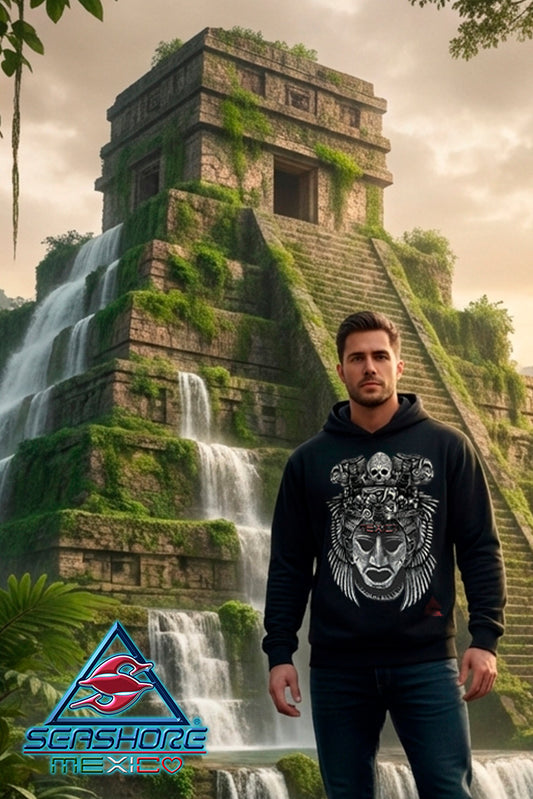 SUDADERA CON CAPUCHA CABALLERO CALAVERA CULTURAS