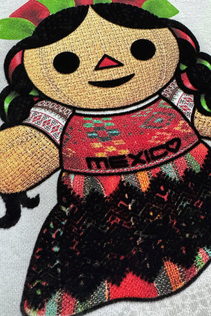 PLAYERA NIÑA MUÑEQUITA OTOMI