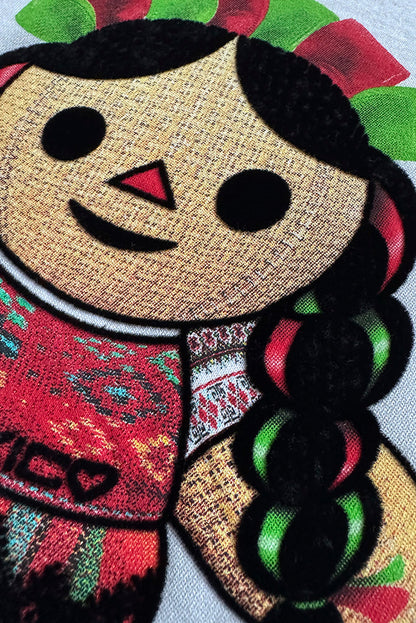 PLAYERA NIÑA MUÑEQUITA OTOMI