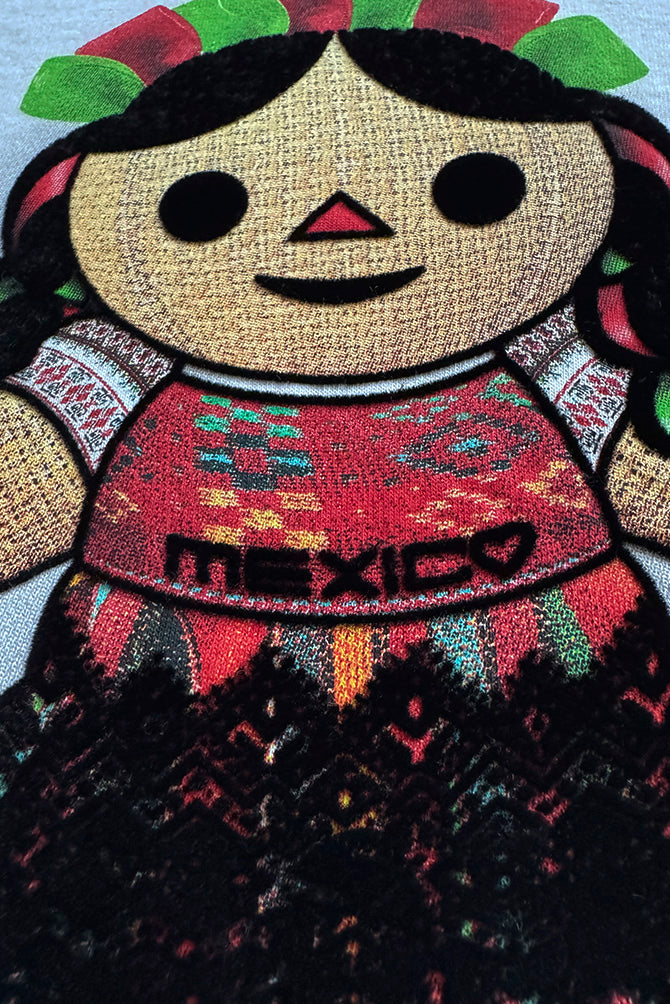 PLAYERA NIÑA MUÑEQUITA OTOMI