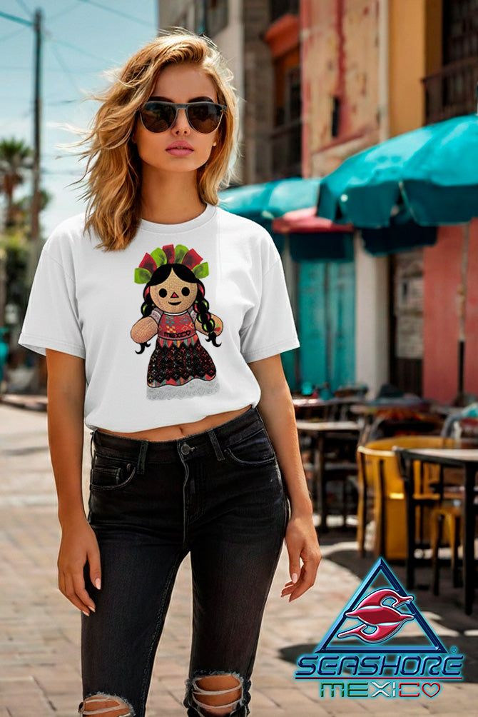 PLAYERA DAMA MUÑEQUITA SEASHORE