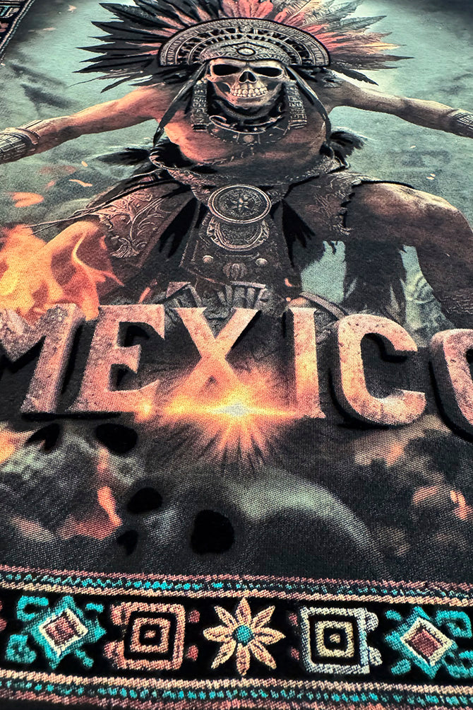PLAYERA CABALLERO CALAVERA CENIZAS AZTECA