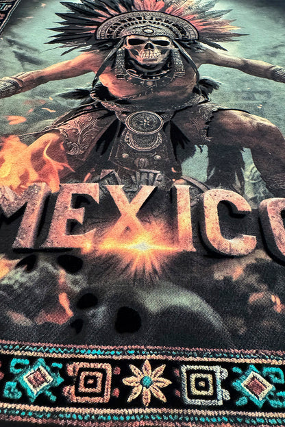PLAYERA CABALLERO CALAVERA CENIZAS AZTECA