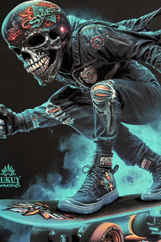 PLAYERA CABALLERO CALAVERA NIEBLA SKATE