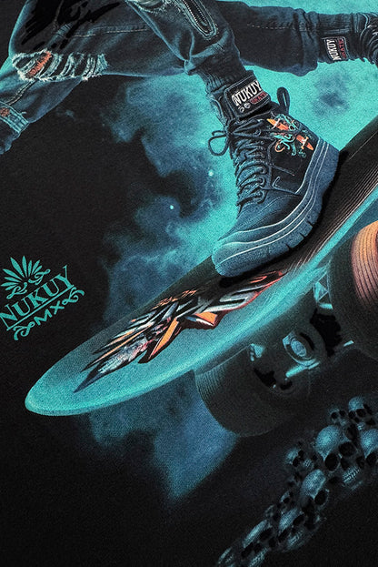 PLAYERA CABALLERO CALAVERA NIEBLA SKATE