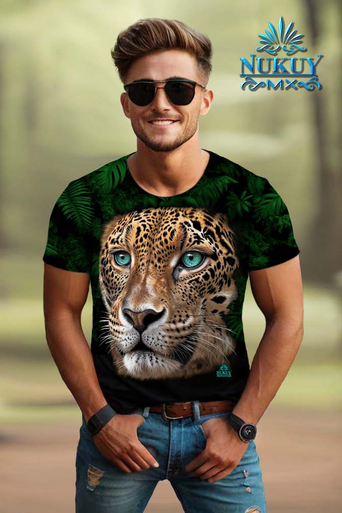 PLAYERA CABALLERO JAGUAR OJOS EN LA NOCHE