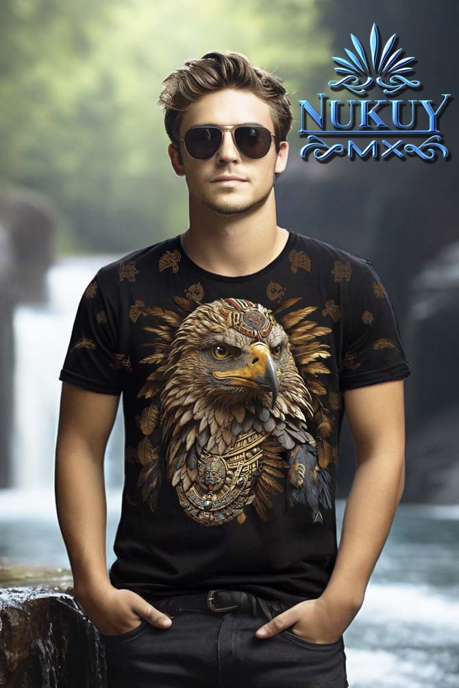 PLAYERA CABALLERO ÁGUILA SIMBOLO AZTECA