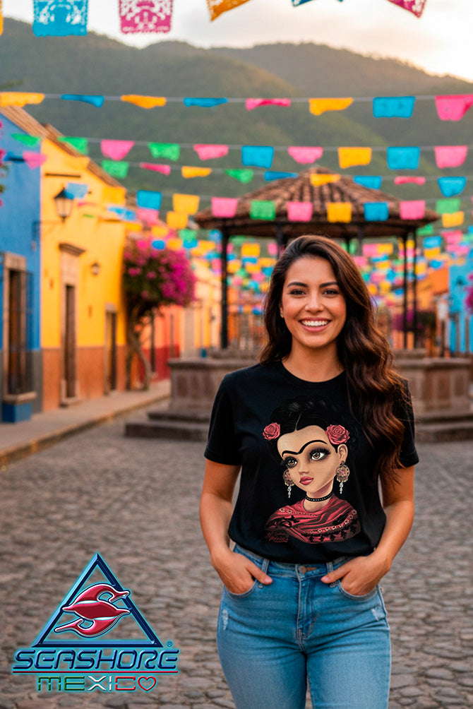 PLAYERA DAMA MUÑEQUITA OJITOS