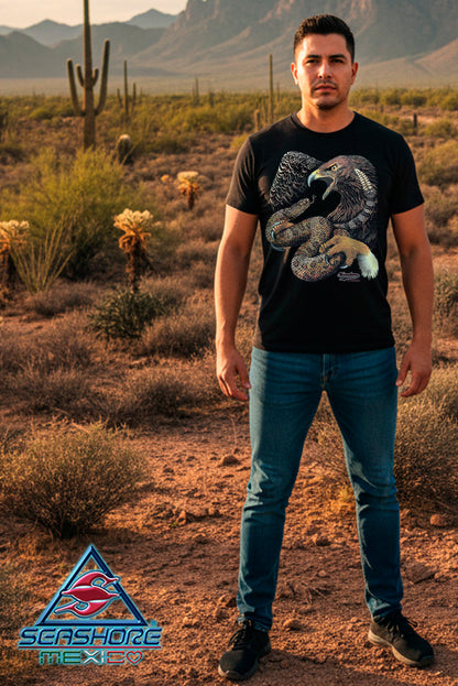 PLAYERA CABALLERO AGUILA CON LA SERPIENTE