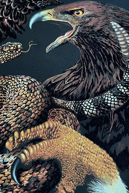 PLAYERA CABALLERO AGUILA CON LA SERPIENTE