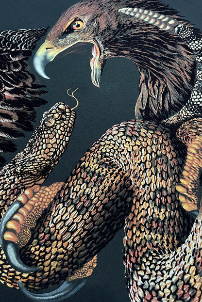 PLAYERA CABALLERO AGUILA CON LA SERPIENTE