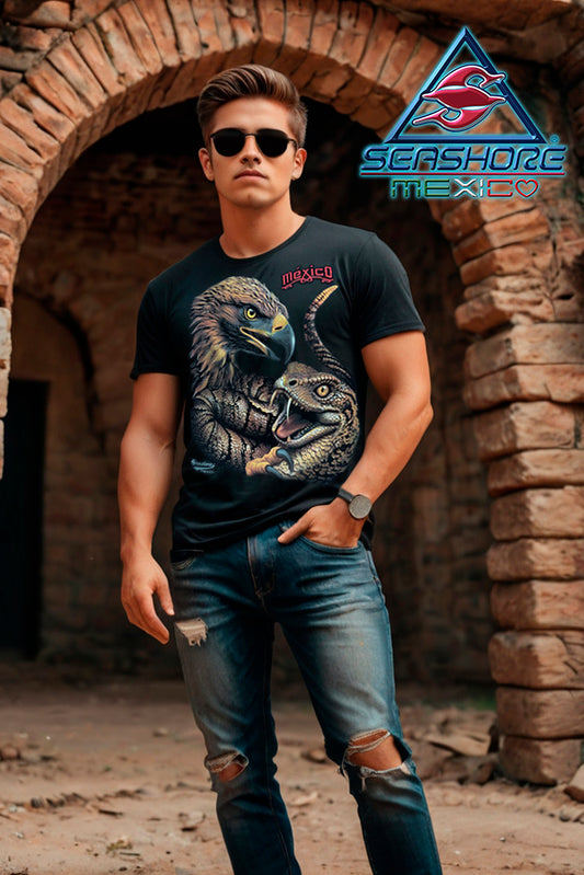 PLAYERA CABALLERO ÁGUILA CON LA SERPIENTE