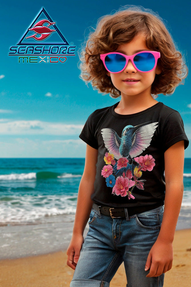 PLAYERA NIÑA COLIBRI